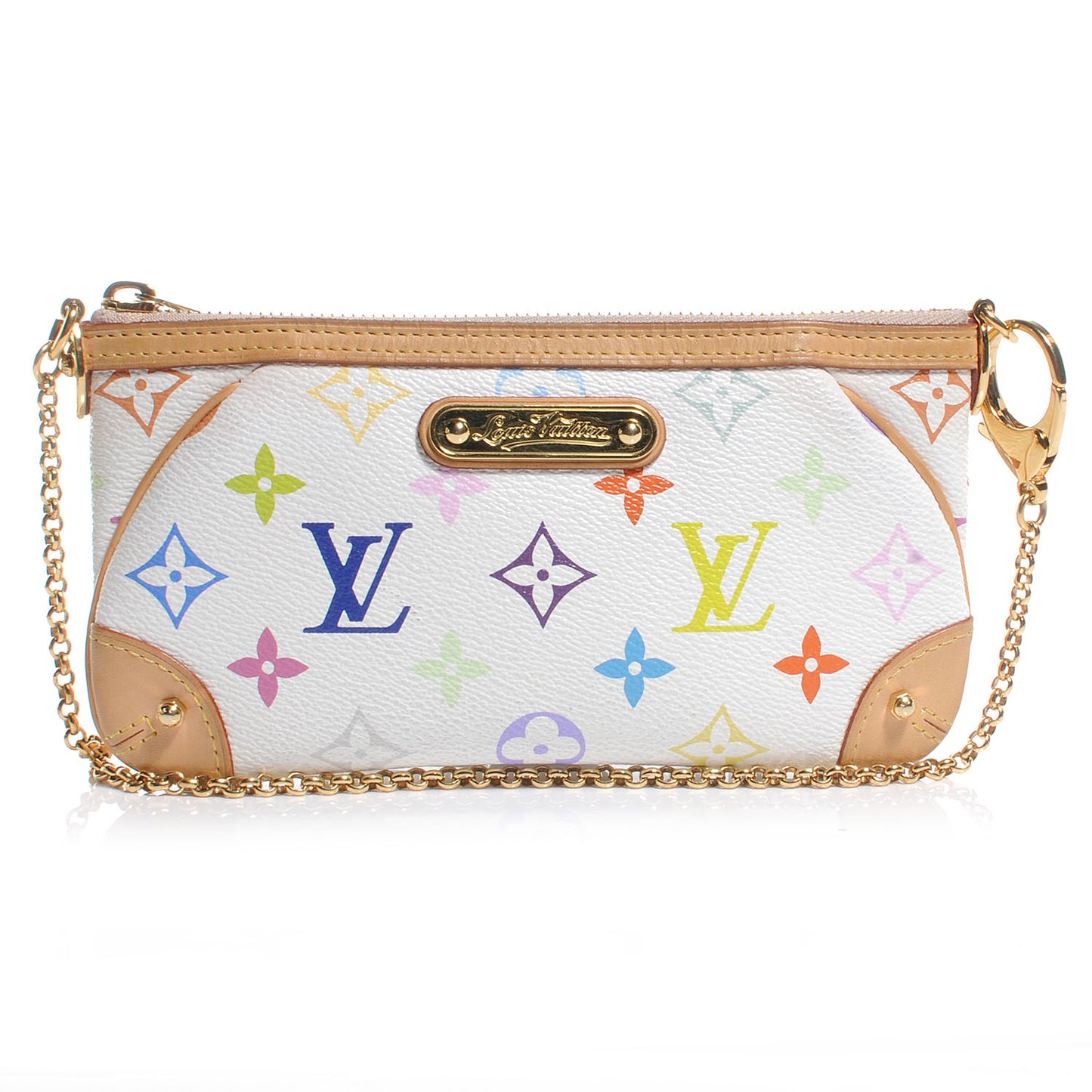 Monogram Multicolor Pochette Milla MM White