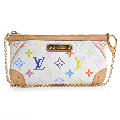 Louis Vuitton Monogram Multicolor Pochette Milla MM White 1 of 9