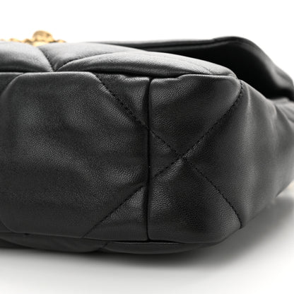 Chanel Lambskin Quilted Medium Chanel 19 Flap Black 10 of 10