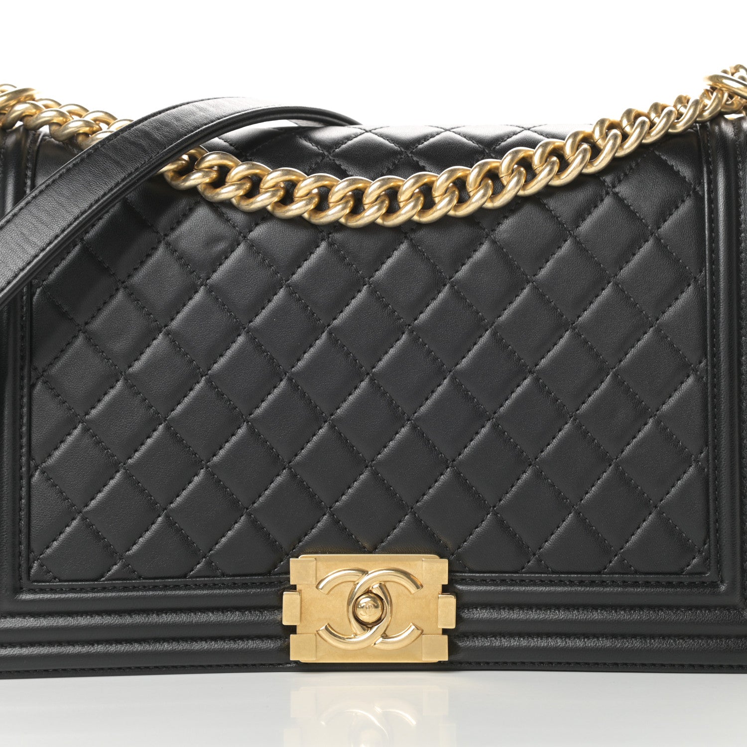 Chanel Lambskin Quilted New Medium Boy Flap Black 8 of 17