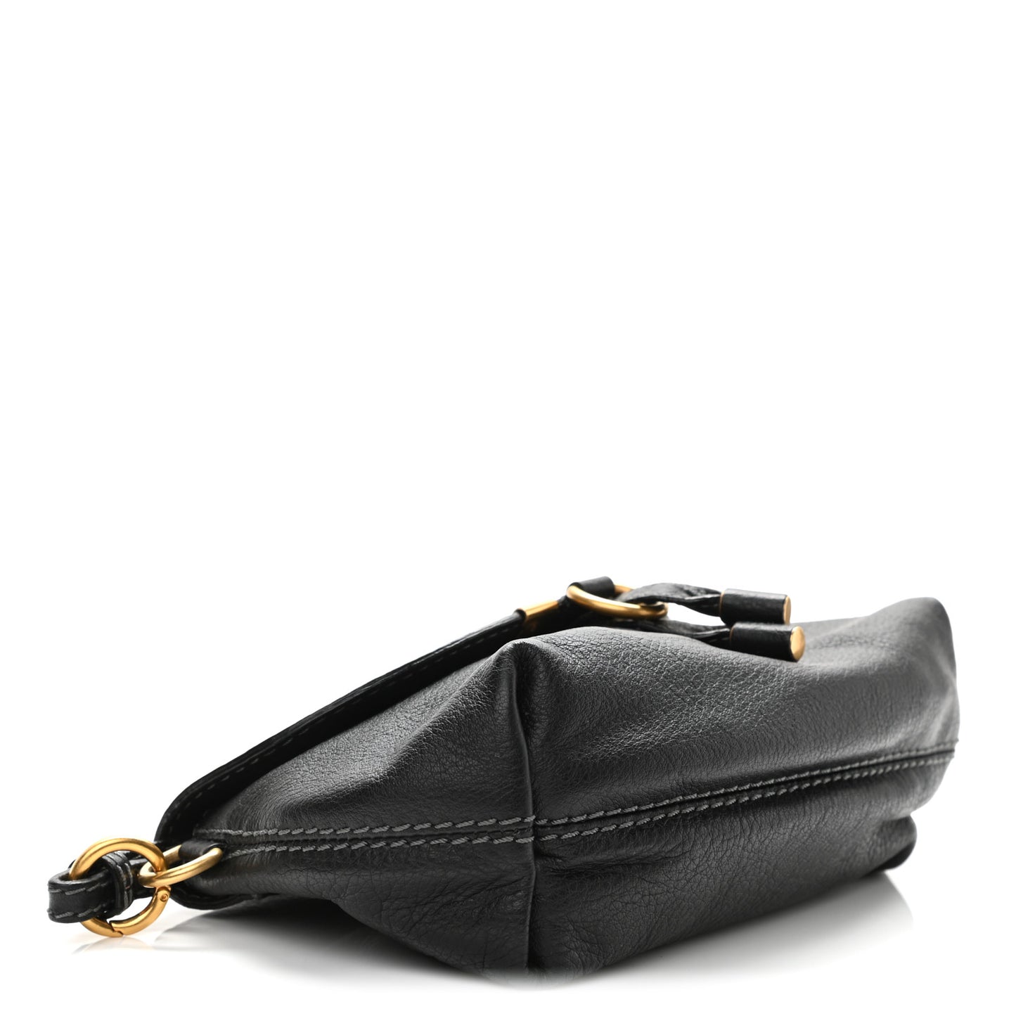 Calfskin Marcie Pochette Crossbody Bag Black