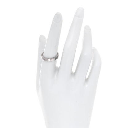 Cartier 18K White Gold 3.5mm LOVE Wedding Band Ring 56 7.75 2 of 5