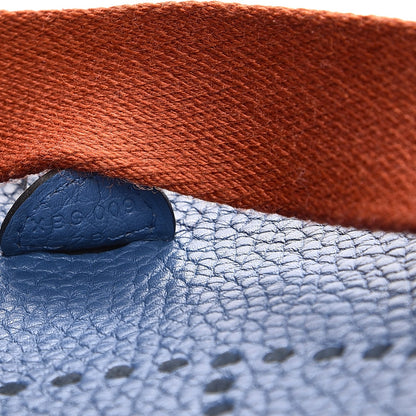 Hermes Taurillon Clemence Amazone Evelyne TPM Bleu Agate Cuivre 6 of 9