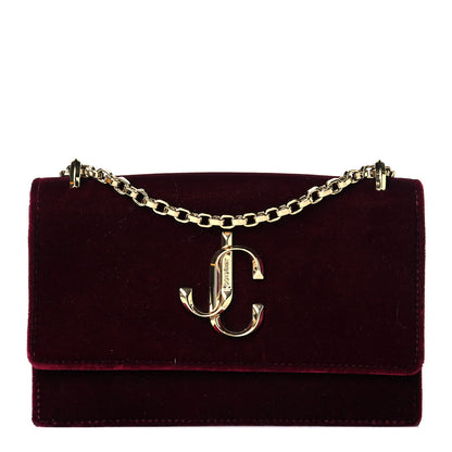 Jimmy Choo Velvet Bohemia Bag Bordeaux 1 of 13