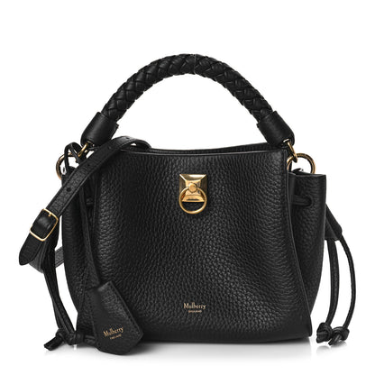 Mulberry Heavy Grain Small Iris Tote Black 1 of 8