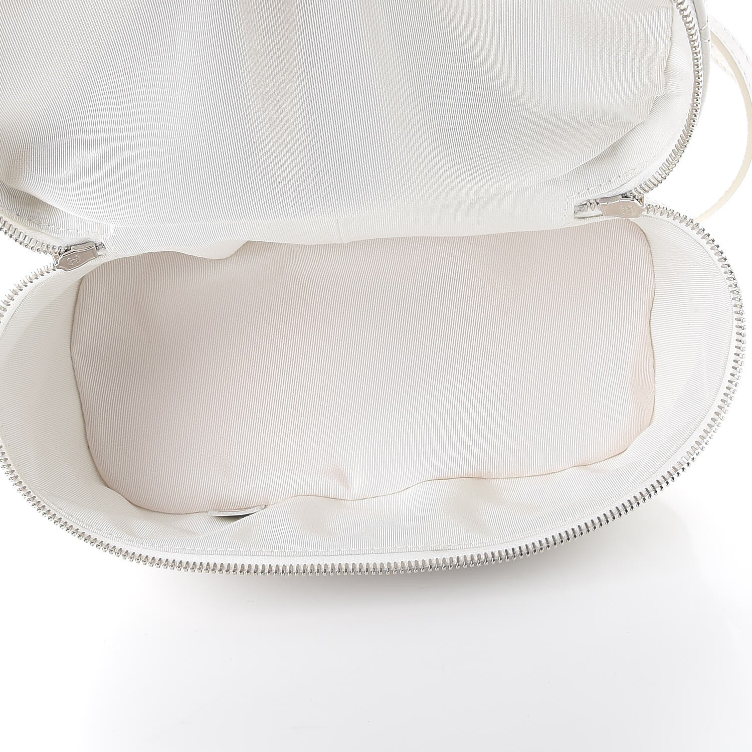 Chanel Crumpled Calfskin PVC Quilted Backpack White 6 of 9