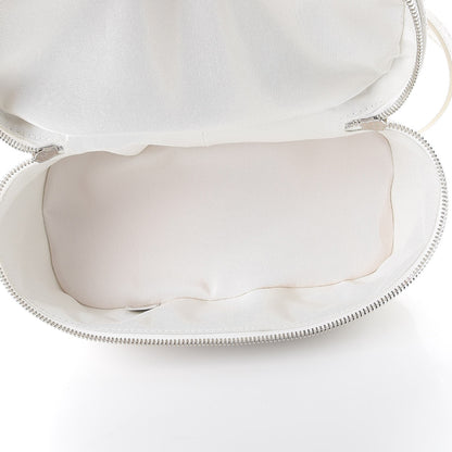 Chanel Crumpled Calfskin PVC Quilted Backpack White 6 of 9