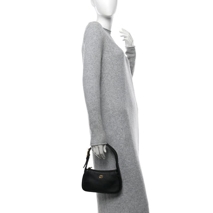 Gucci Goatskin Mini Aphrodite Shoulder Bag Black 2 of 10