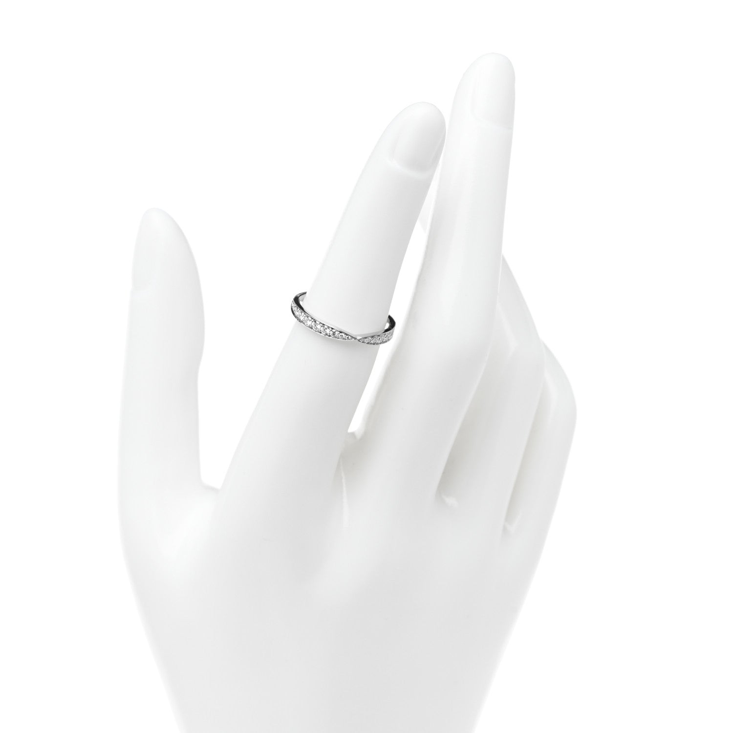 Tiffany Platinum Diamond Harmony Bead Set Band Ring 50 5.5 2 of 4