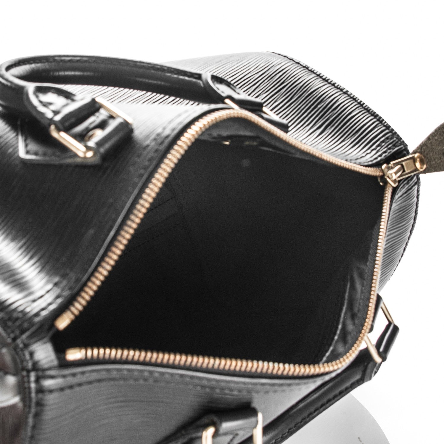 Louis Vuitton Epi Speedy 25 Black 5 of 7