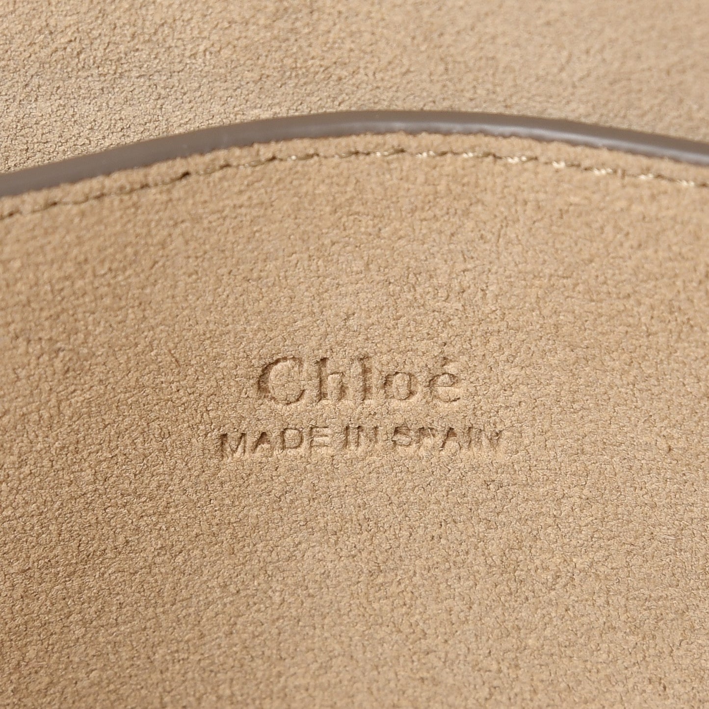 Suede Calfskin Small Faye Shoulder Bag Tobacco