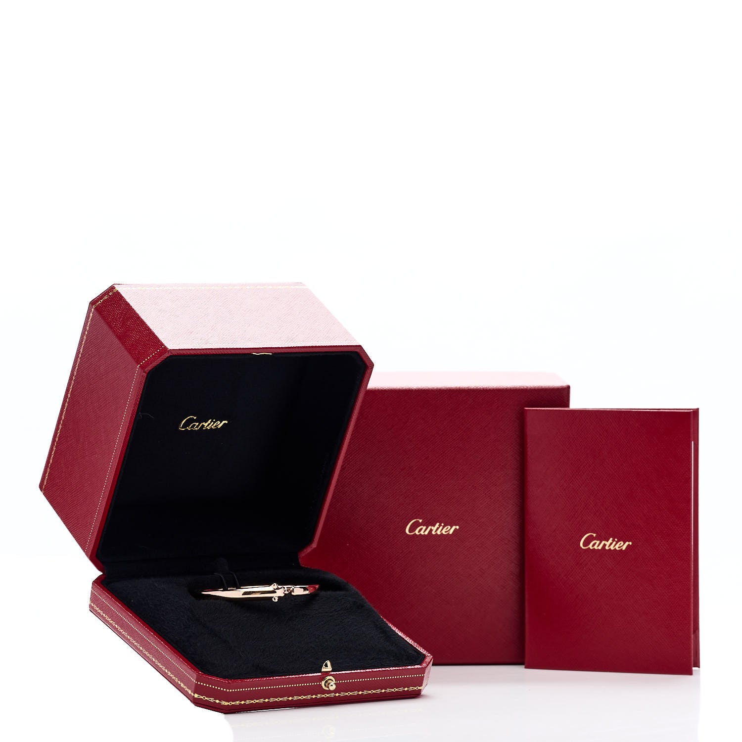 Cartier 18K Pink Gold Tsavorite Black Onyx Panthere De Cartier Bracelet 16 6 of 6
