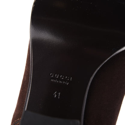 Gucci Suede Knee High Boots 41 Moro 7 of 10