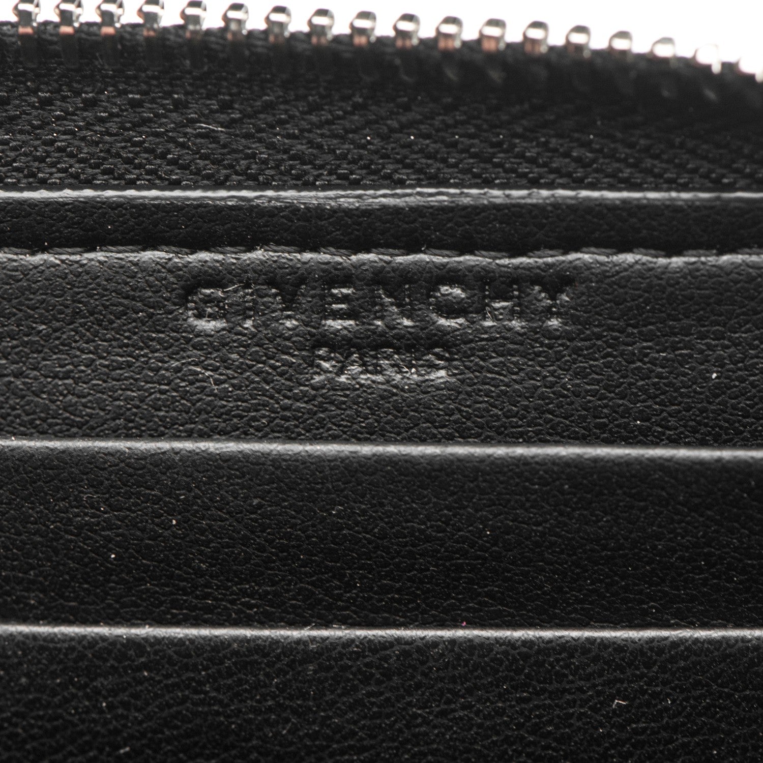 Givenchy Textured Coated Canvas Hibiscus Print Mini Zip Wallet Black Multicolor 6 of 8