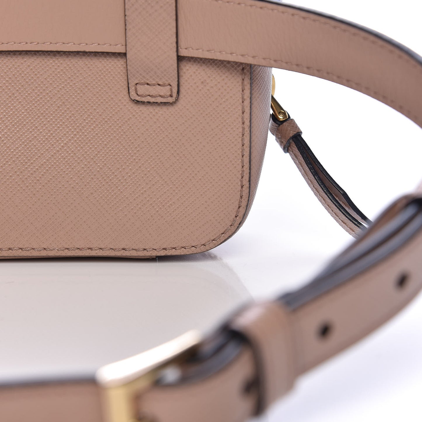 Saffiano Lux Odette Belt Bag Cipria