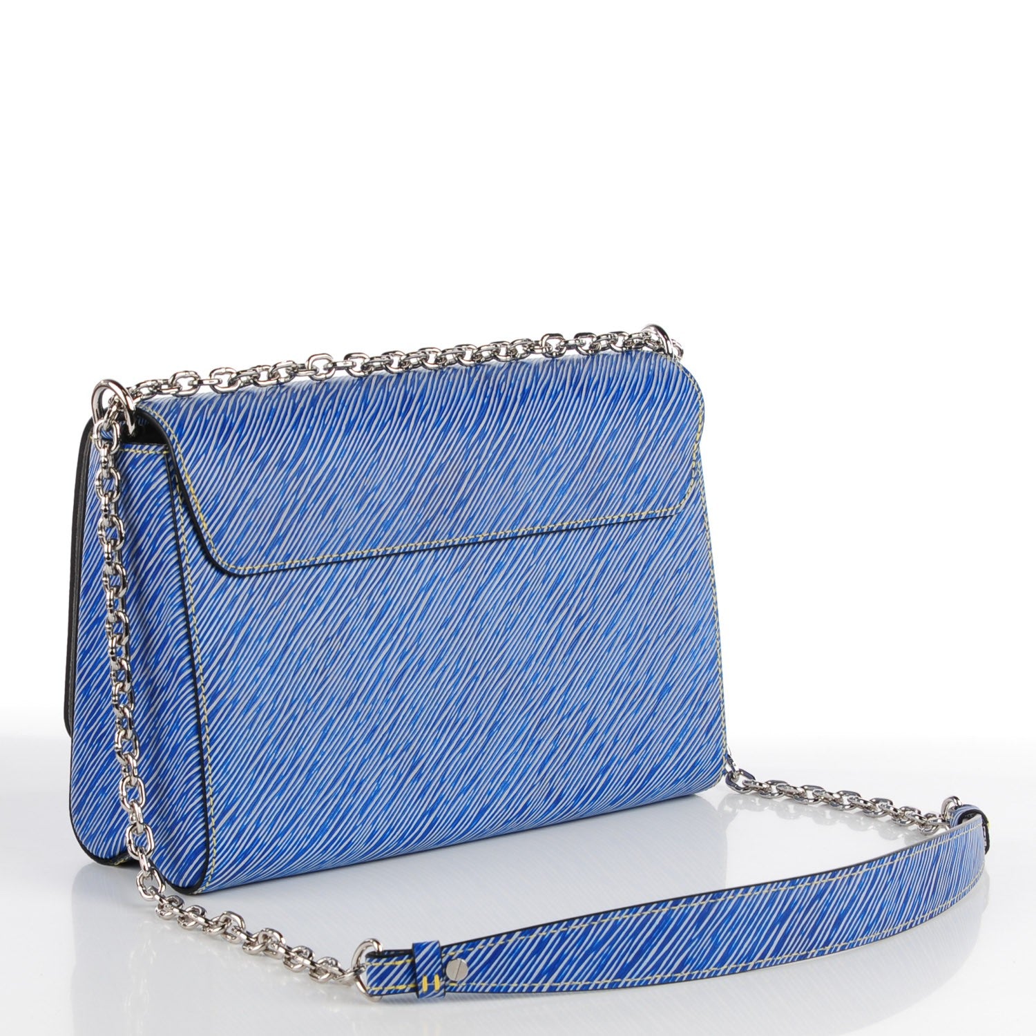 Louis Vuitton Epi Twist Shoulder Bag MM Denim Light 4 of 9