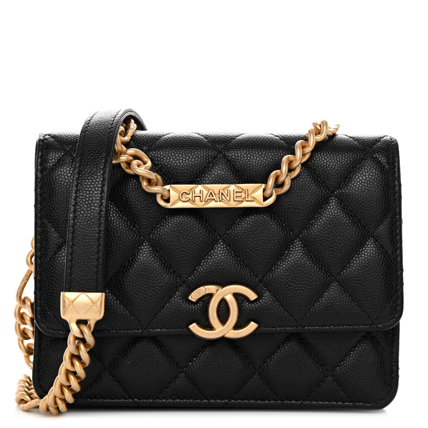 Chanel Caviar Quilted Mini Bracelet On Chain Wallet On Chain WOC Black 1 of 11