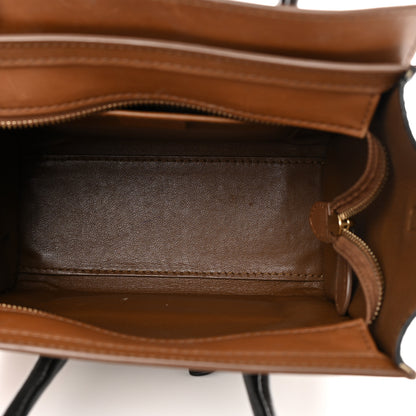 Celine Smooth Calfskin Nano Tri-Color Luggage Brown 5 of 20