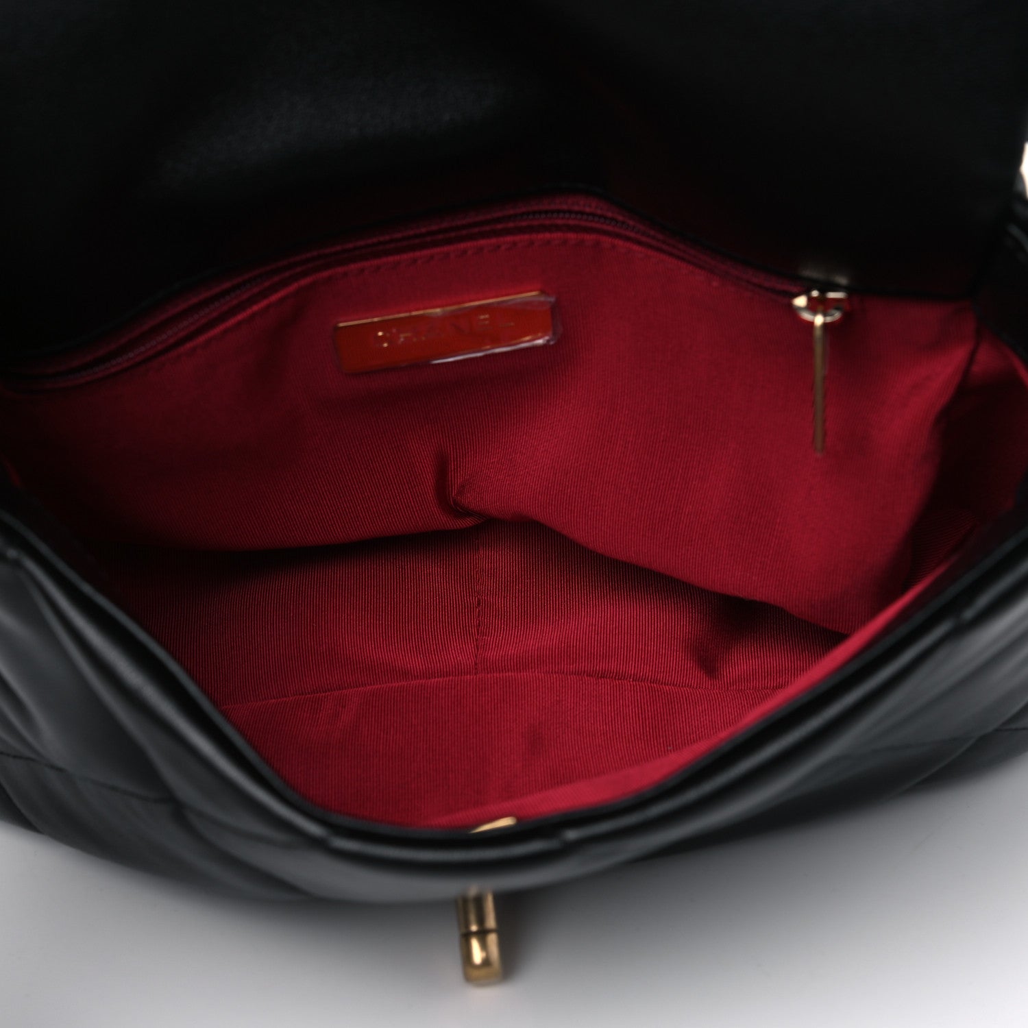 Chanel Lambskin Quilted Medium Chanel 19 Flap Black 4 of 4