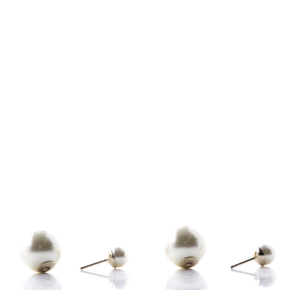 Christian Dior Pearl Mise En Dior Tribal Earrings 3 of 5