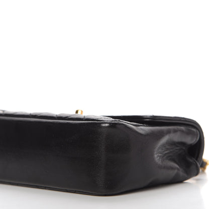 Chanel Lambskin Quilted Mini Rectangular Flap Bag Black 7 of 12