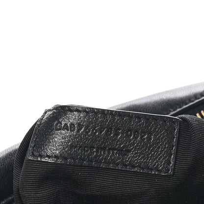Saint Laurent Lambskin Lyia Quilted Duffle Bag Black 8 of 13