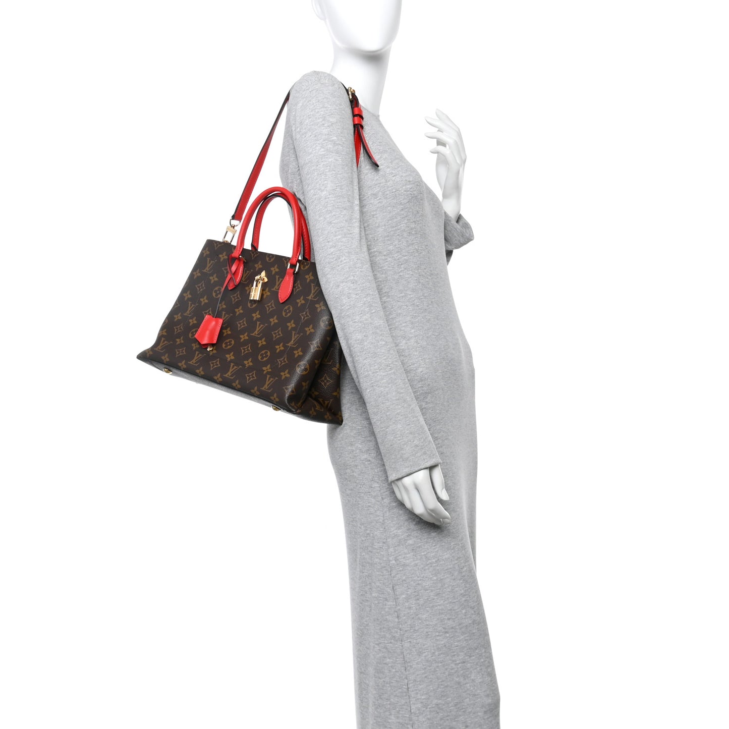 Monogram Flower Tote Coquelicot