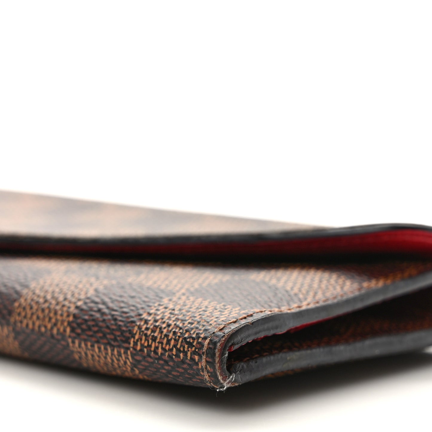 Damier Ebene Josephine Wallet Red