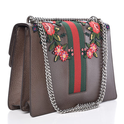 Gucci Calfskin Web Owl Embroidered Medium Dionysus Shoulder Bag New Acero Multicolor 3 of 11