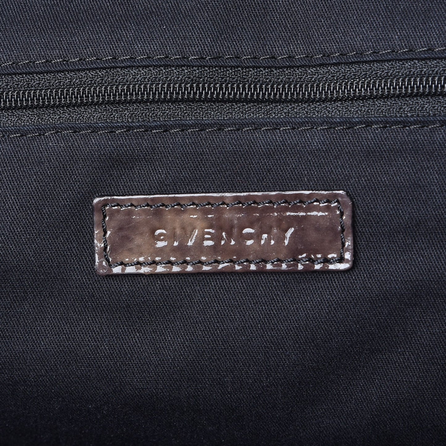 Crinkled Patent Leather Large Nightingale Brown