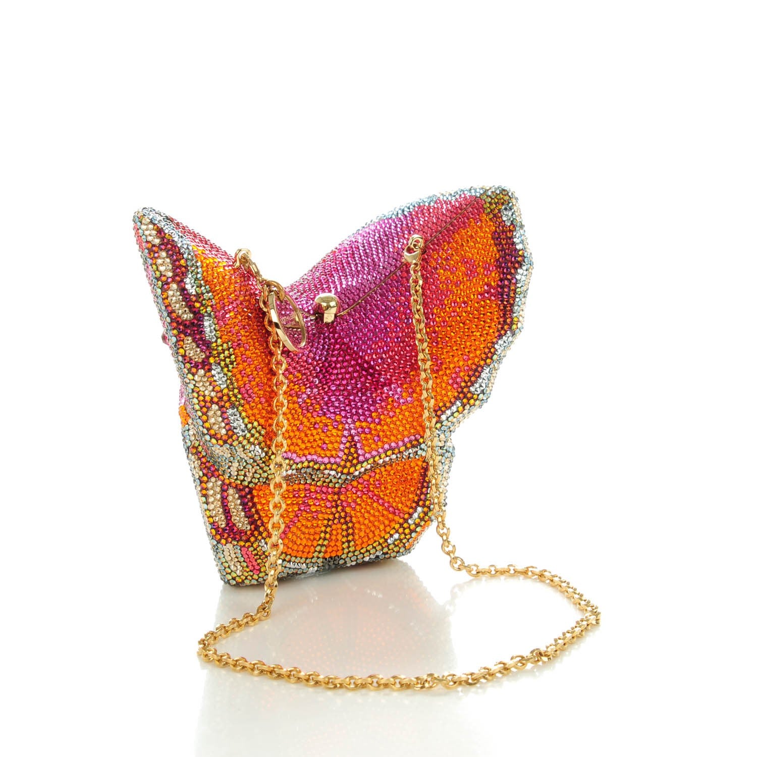 Judith Leiber Crystal Mila New Butterfly Minaudiere Clutch Multicolor 3 of 7