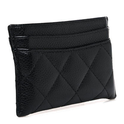 Chanel Caviar Quilted Card Holder Black 3 of 9