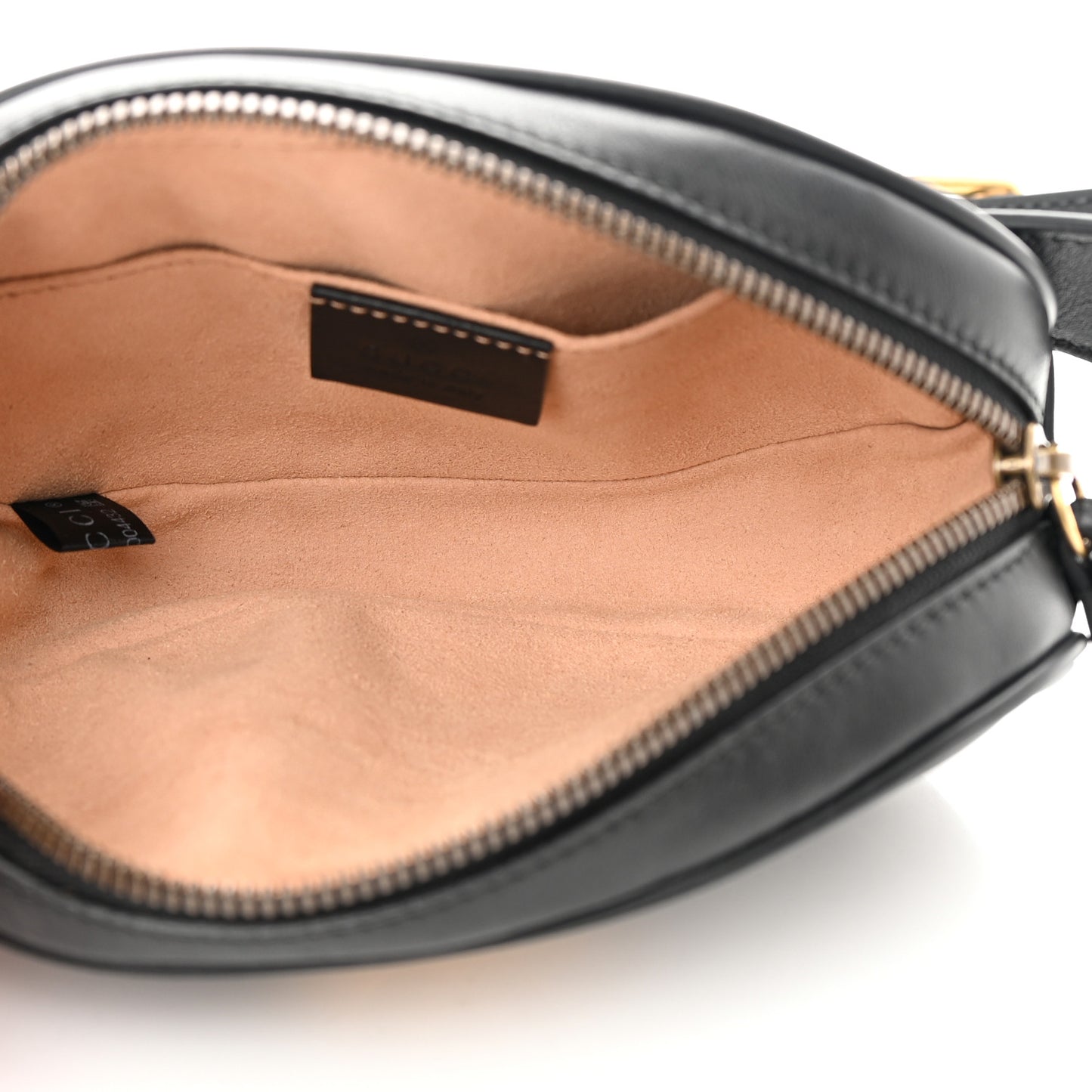 Calfskin Matelasse GG Marmont Belt Bag 85 34 Black