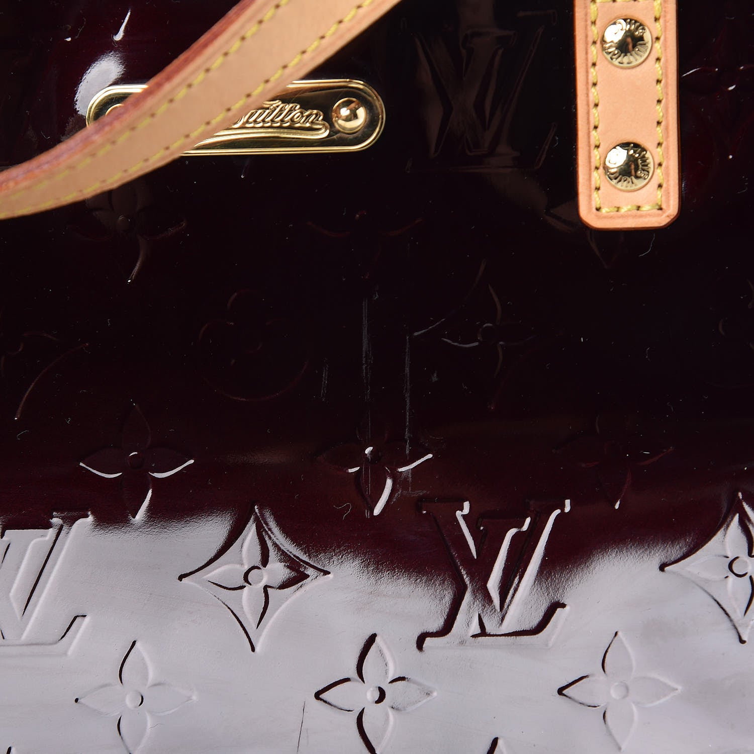 Louis Vuitton Vernis Bellevue PM Amarante 9 of 10
