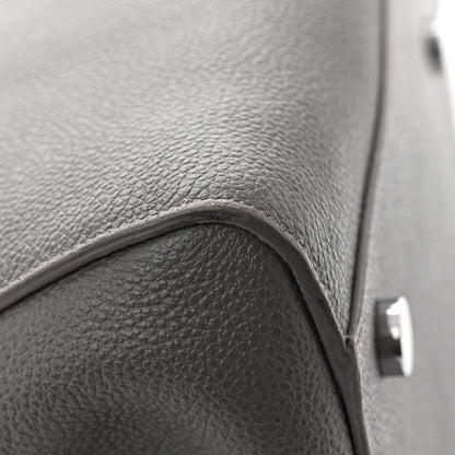 Saint Laurent Grained Calfskin Medium Cabas Rive Gauche Fog 12 of 12