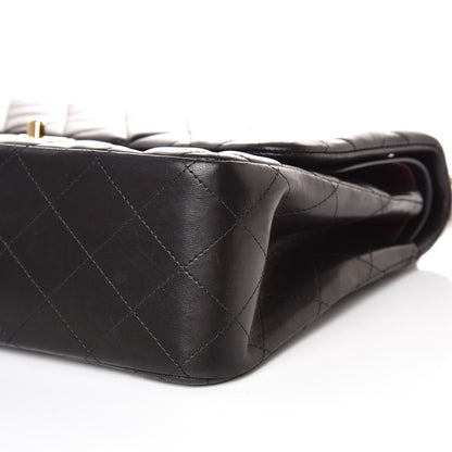 Chanel Lambskin Quilted Jumbo Double Flap Black 6 of 10