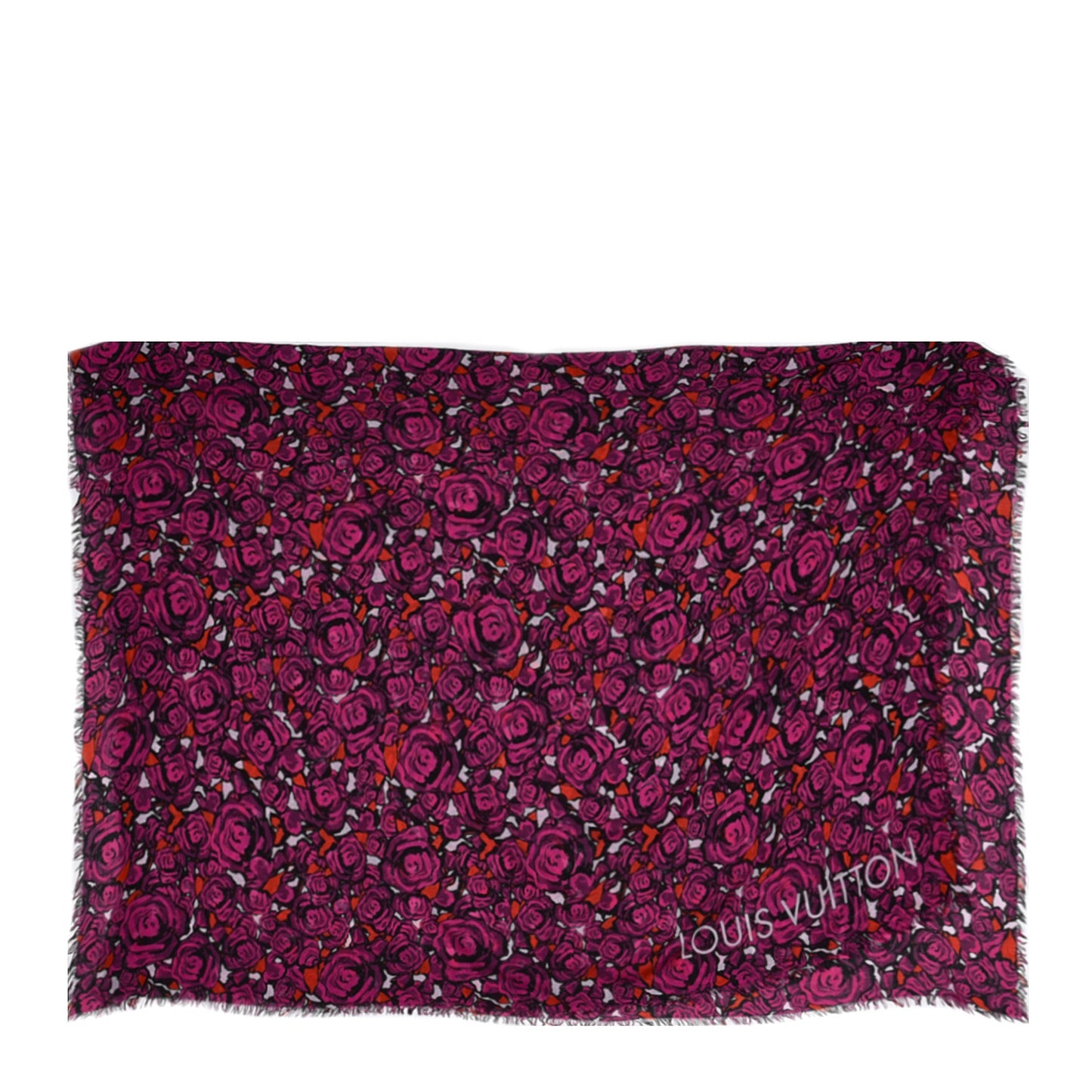 Modal Silk Rock'n'Roses Stole Berry