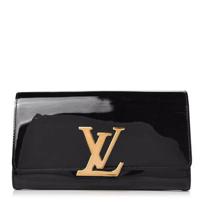 Louis Vuitton Patent Louise Clutch Black 1 of 9