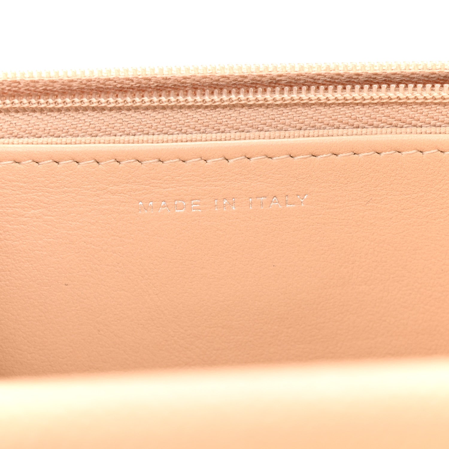 Chanel Caviar Quilted Wallet on Chain WOC Beige 7 of 11