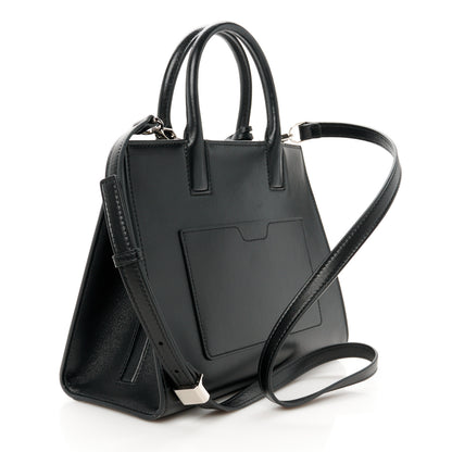 Burberry Calfskin Crystal Equestrian Knight Small Frances Tote Black 3 of 10