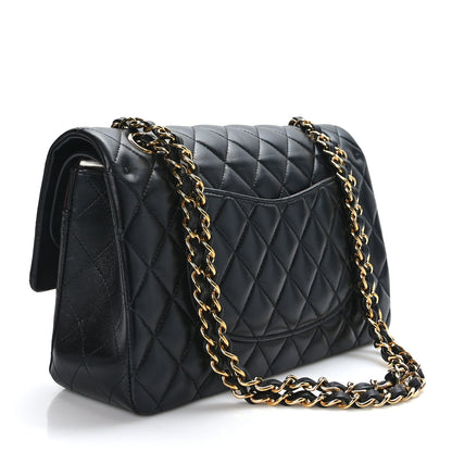 Chanel Lambskin Quilted Medium Double Flap Black 3 of 10