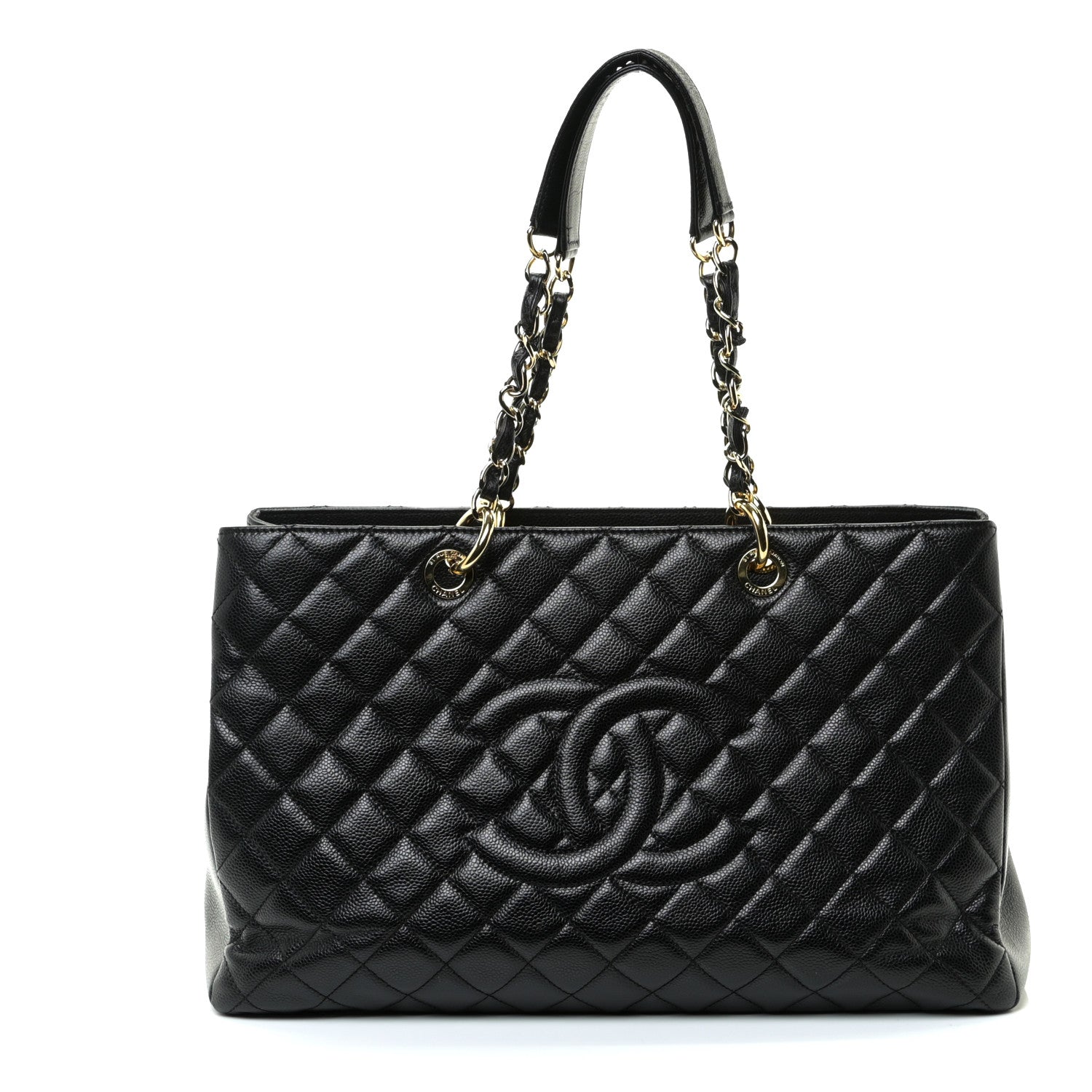 Chanel Caviar Quilted XL Grand Shopping Tote GST Black 1 of 7