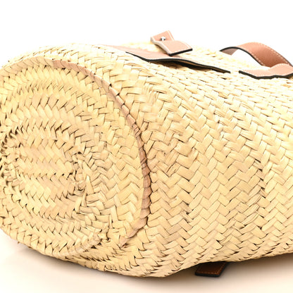 Loewe Raffia Basket Tote Bag Natural Tan 9 of 11