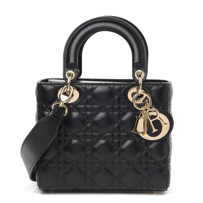 Christian Dior Lambskin Cannage Small My ABCDior Lady Dior Black 1 of 10