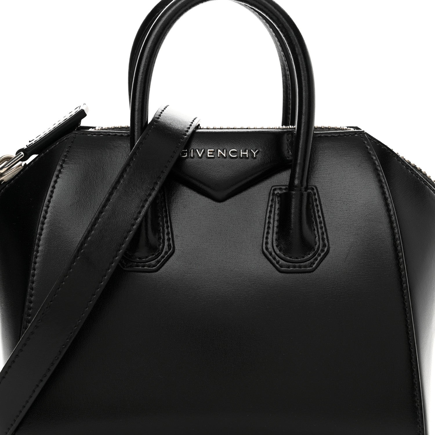 Givenchy Shiny Lord Calfskin Mini Antigona Black 8 of 13