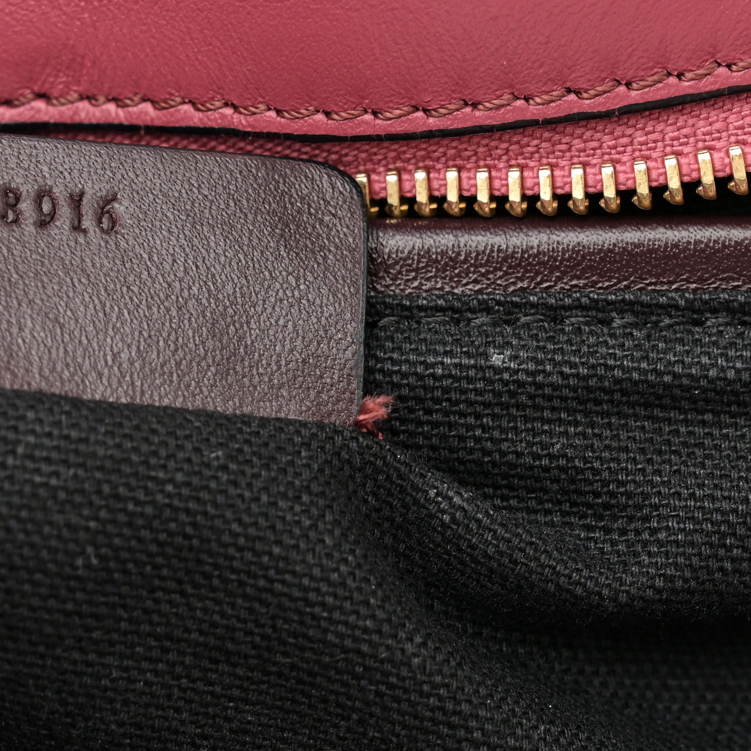 Alexander McQueen Pebbled Calfskin Small Skull Padlock Zip Around Tote Dark Pink 13 of 19