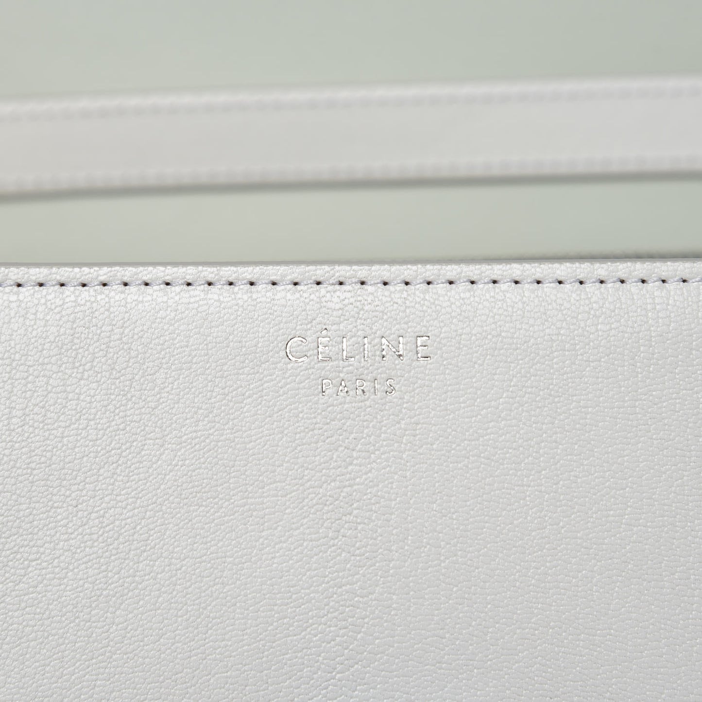 Goatskin Medium Classic Box Flap Bag White