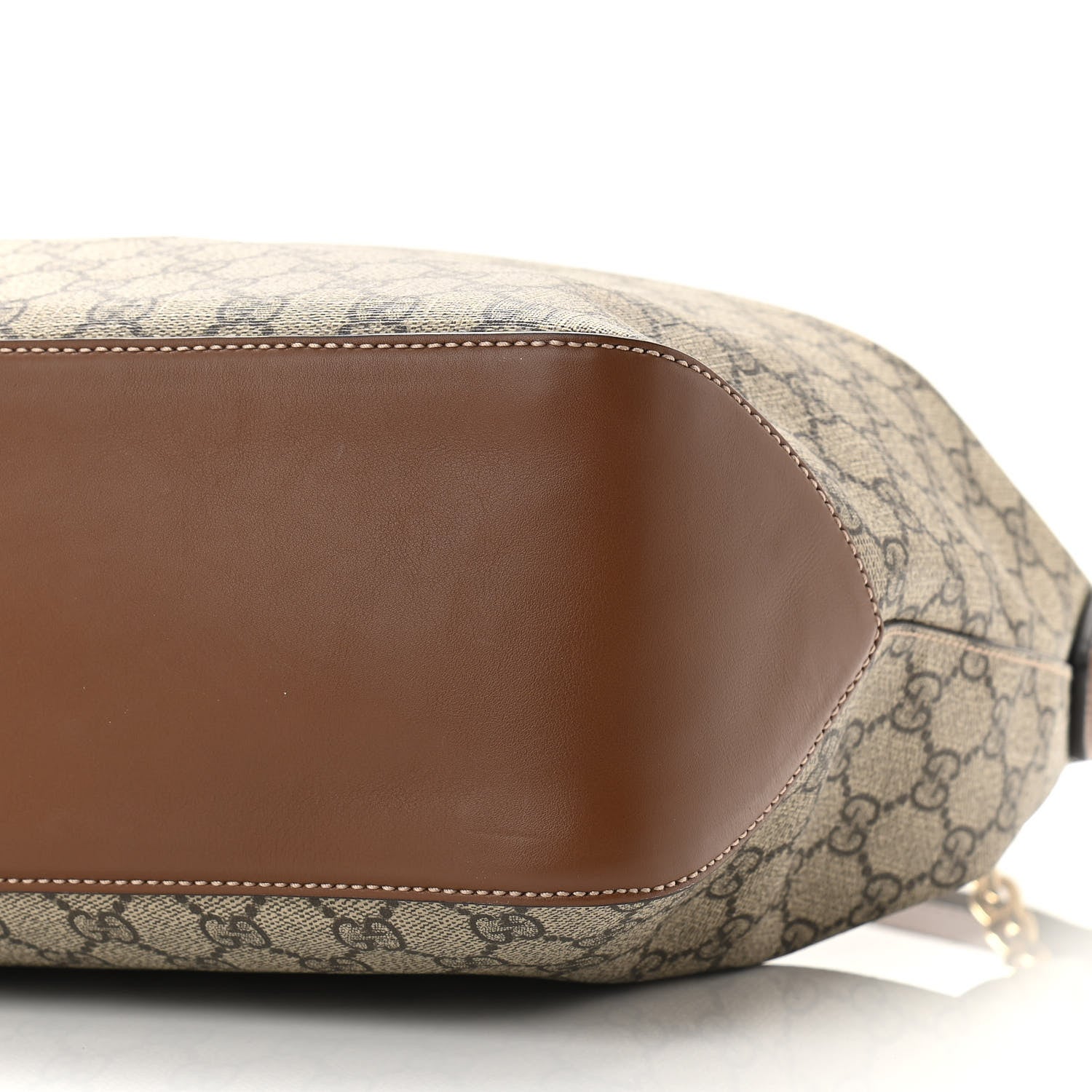 Gucci GG Supreme Monogram Large Linea A Hobo Light Brown 10 of 10