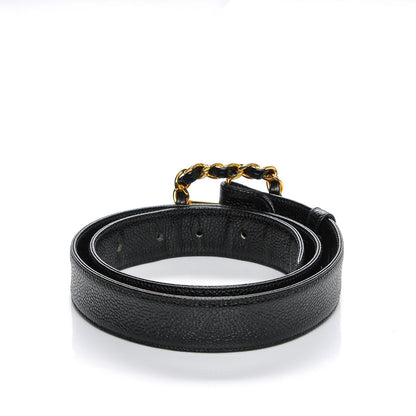 Chanel Caviar Chain Belt 75 30 Black 3 of 5