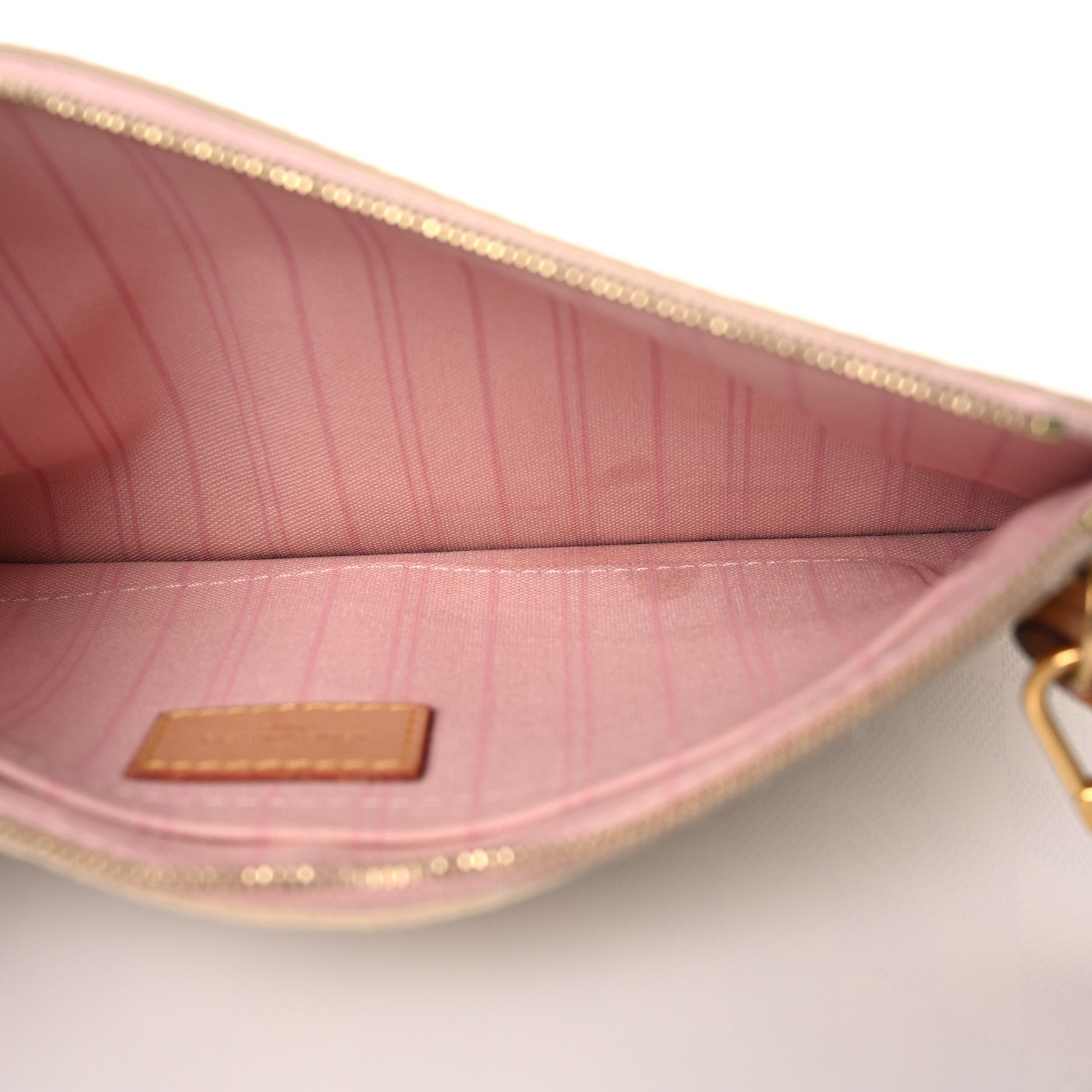 Louis Vuitton Damier Azur Neverfull MM GM Pochette Rose Ballerine 5 of 13